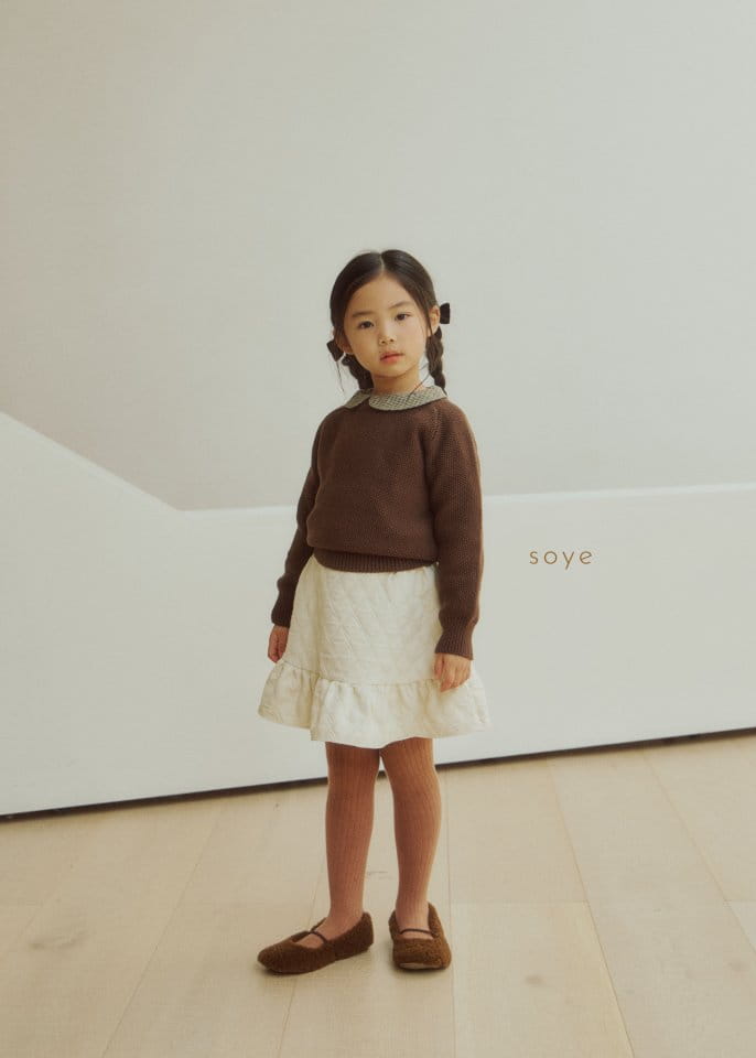 Soye - Korean Children Fashion - #kidsstore - Honey Round Knit Tee - 5