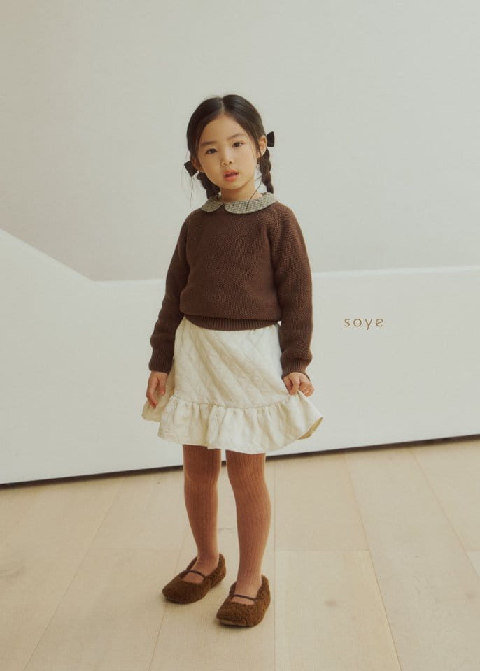 Soye - Korean Children Fashion - #littlefashionista - Honey Round Knit Tee - 8