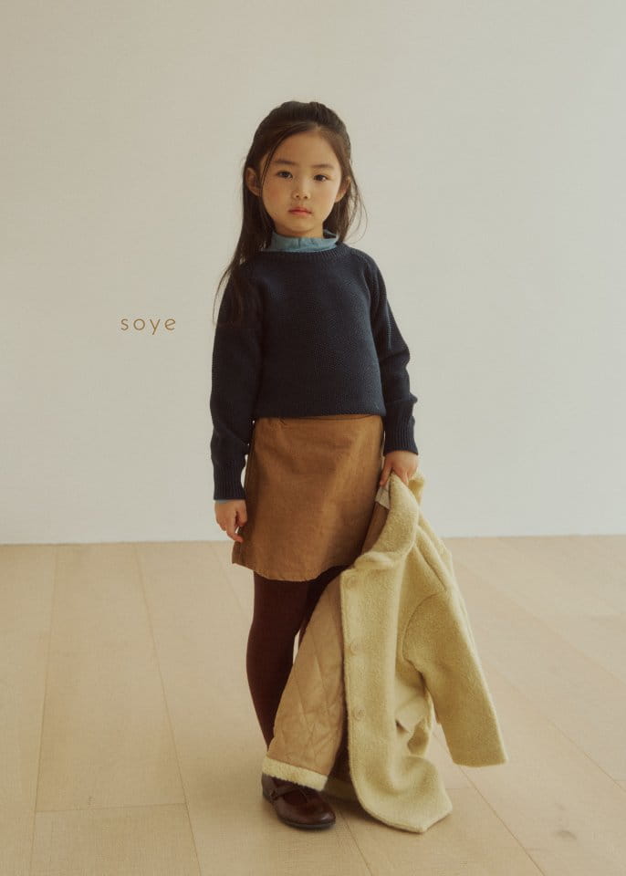 Soye - Korean Children Fashion - #magicofchildhood - Honey Round Knit Tee - 9