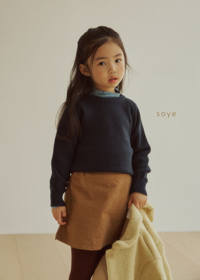 Soye - Korean Children Fashion - #minifashionista - Honey Round Knit Tee - 10