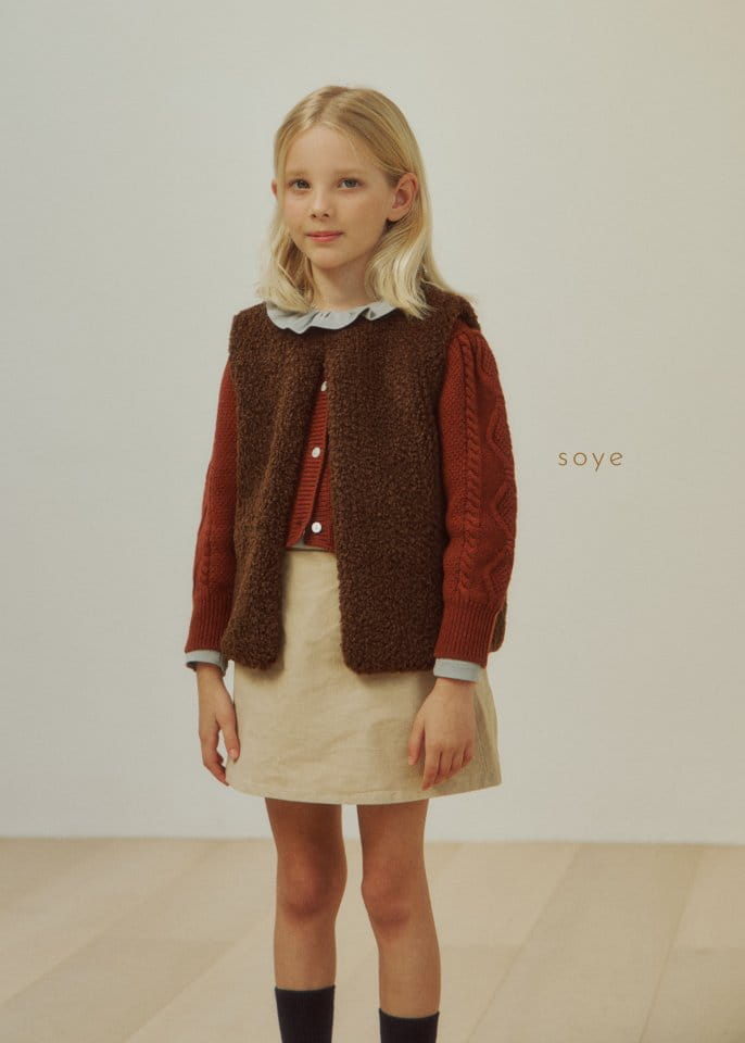 Soye - Korean Children Fashion - #toddlerclothing - Cable Knit Jacket - 5
