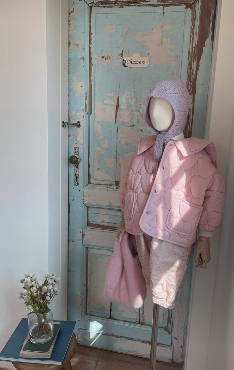 Studio M - Korean Children Fashion - #childrensboutique - Heart Quilting Jacket - 3