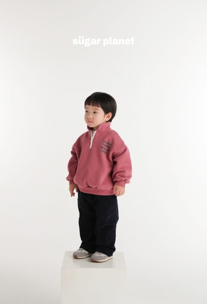 Sugar Planet - Korean Children Fashion - #Kfashion4kids - Okay Half Zip-up - 12