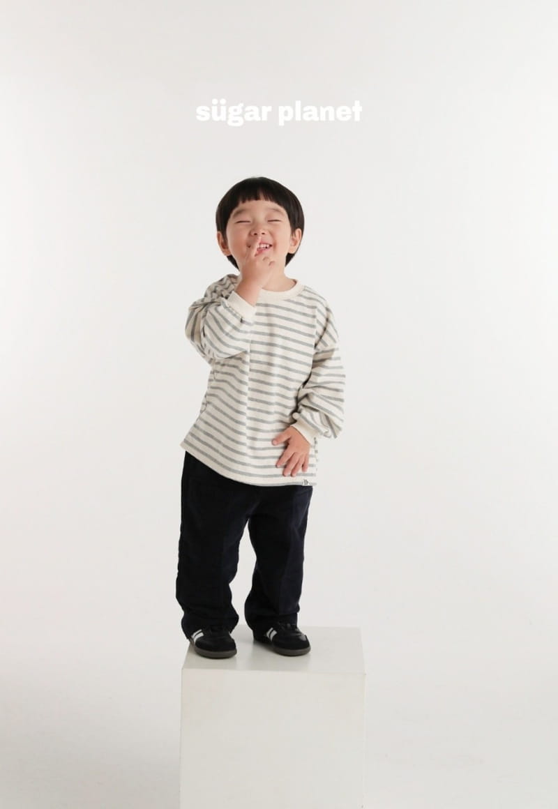 Sugar Planet - Korean Children Fashion - #childofig - Gentle Stripes Tee - 8