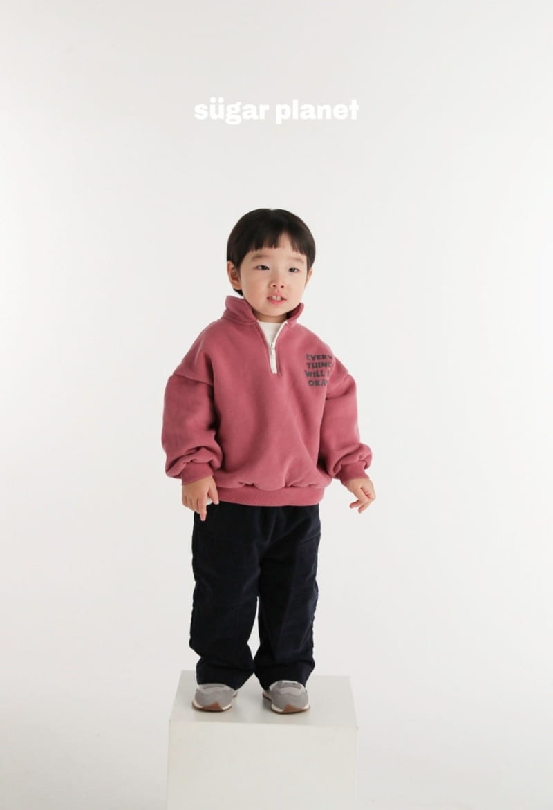Sugar Planet - Korean Children Fashion - #childrensboutique - Okay Half Zip-up - 5
