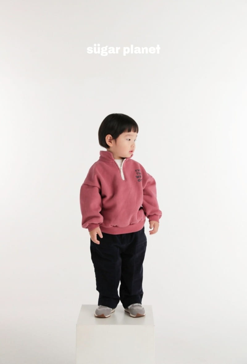 Sugar Planet - Korean Children Fashion - #fashionkids - Okay Half Zip-up - 8