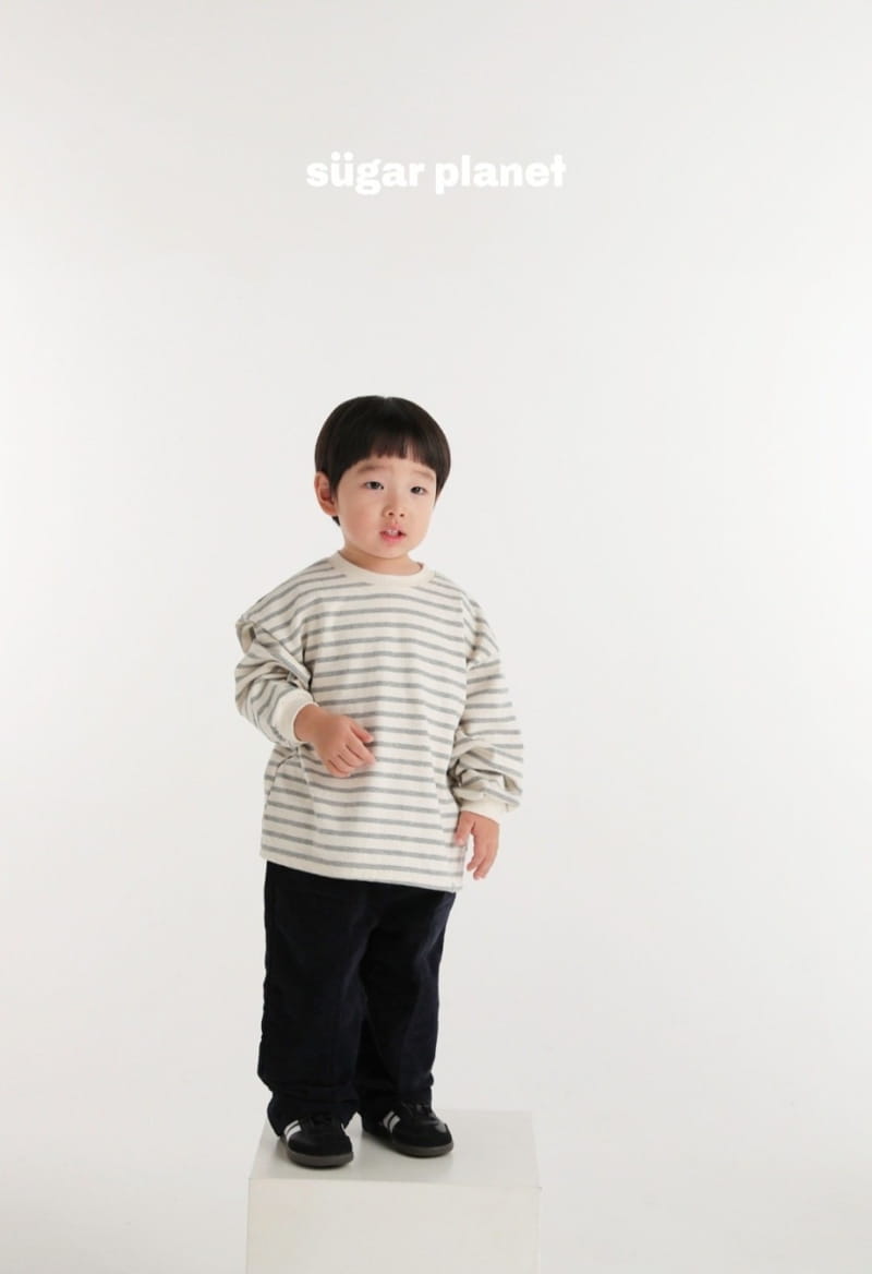 Sugar Planet - Korean Children Fashion - #prettylittlegirls - Gentle Stripes Tee - 6