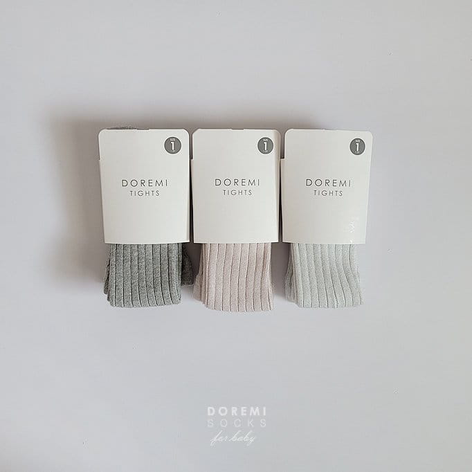 Teamand - Korean Children Fashion - #Kfashion4kids - Glitter TightsSilver White Socks - 5