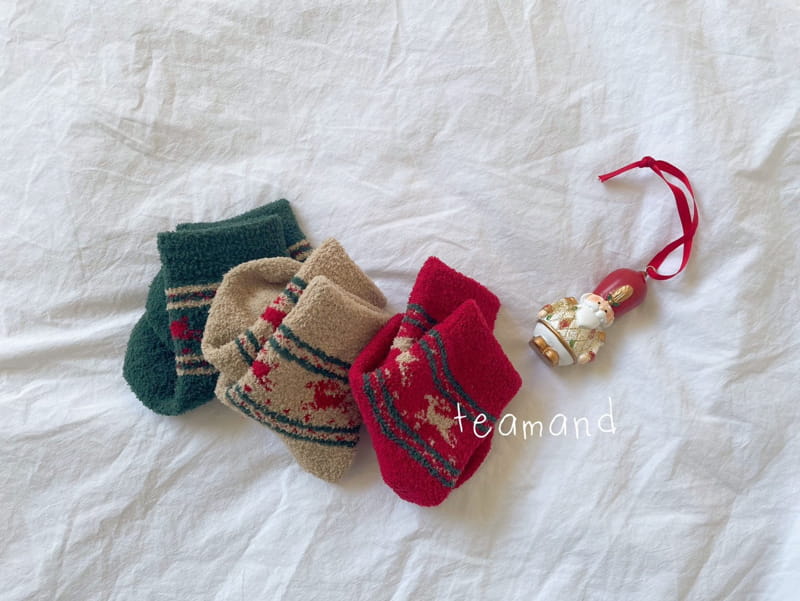 Teamand - Korean Children Fashion - #childrensboutique - Christmas Socks - 6