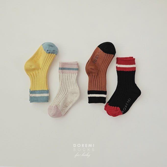 Teamand - Korean Children Fashion - #designkidswear - Sand Dotom OAtmeal Socks Set - 10