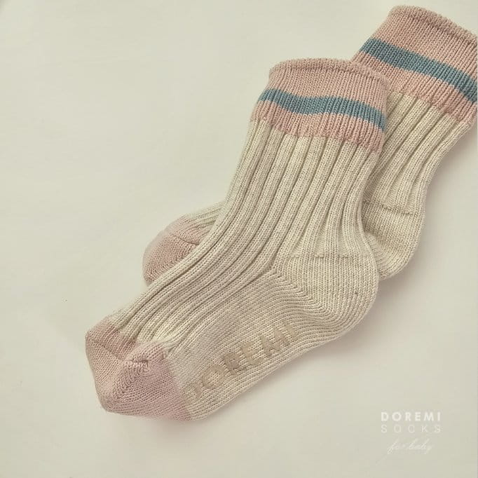 Teamand - Korean Children Fashion - #minifashionista - Sand Dotom OAtmeal Socks Set - 4