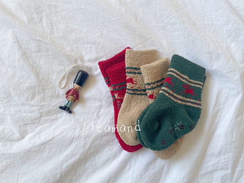 Teamand - Korean Children Fashion - #toddlerclothing - Christmas Socks - 4