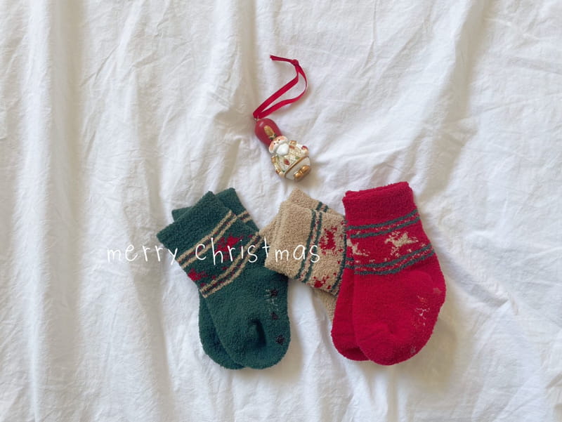 Teamand - Korean Children Fashion - #toddlerclothing - Christmas Socks - 3