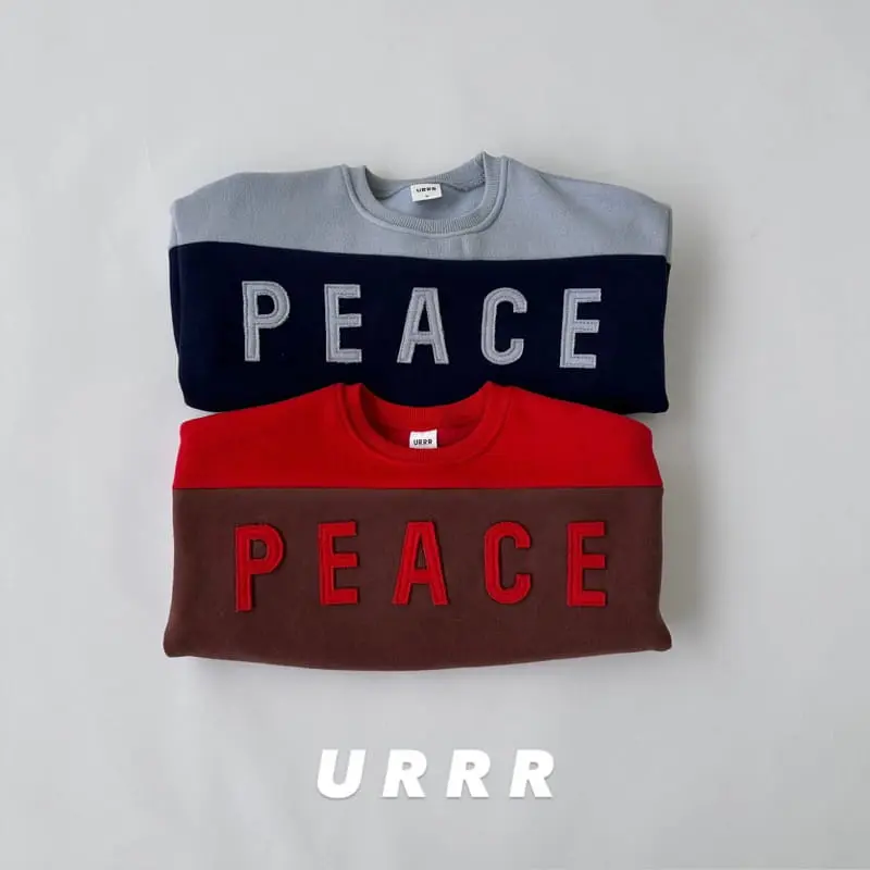 Urrr - Korean Children Fashion - #stylishchildhood - Peace Sweatshirt - 4