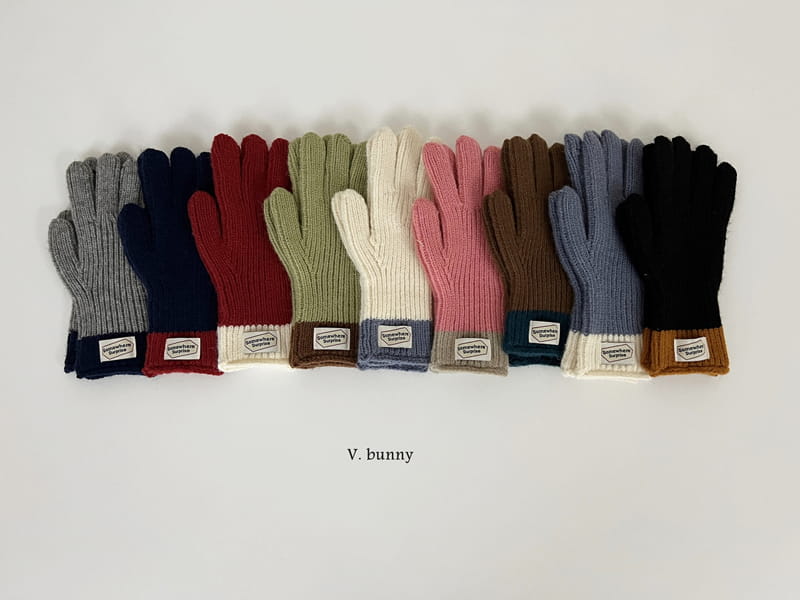 V Bunny - Korean Women Fashion - #momslook - Label Gloves With Adult - 5
