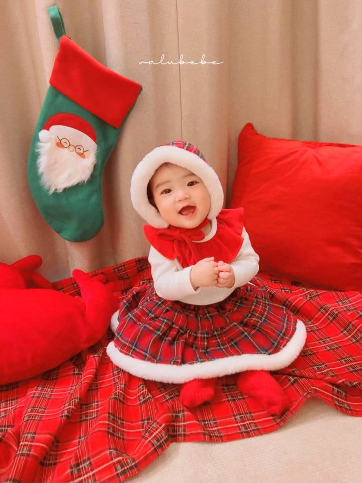 Valu Bebe - Korean Baby Fashion - #babygirlfashion - Christmas Frill Tee - 2