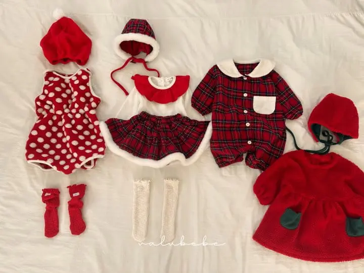 Valu Bebe - Korean Baby Fashion - #onlinebabyshop - Christmas Frill Tee - 10