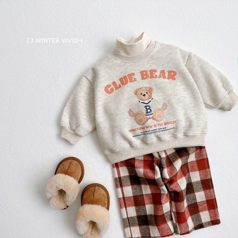 Vivid I - Korean Children Fashion - #discoveringself - Bear Check Pants - 12