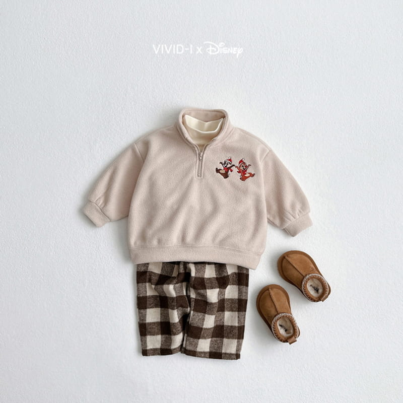 Vivid I - Korean Children Fashion - #magicofchildhood - Bear Check Pants - 3
