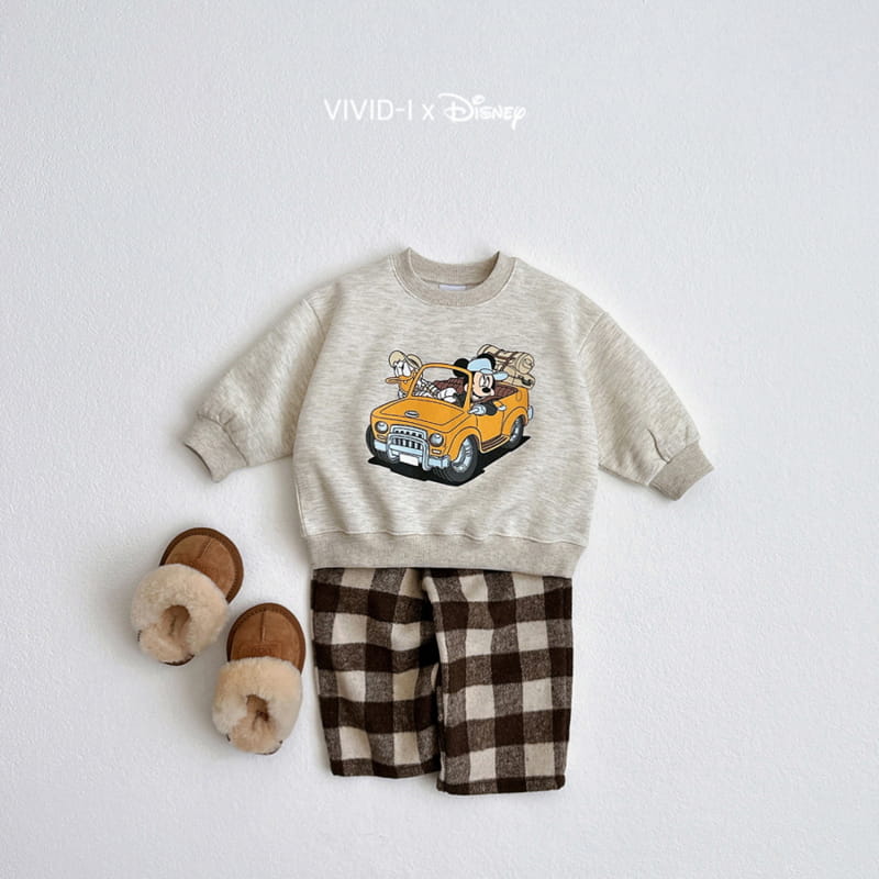Vivid I - Korean Children Fashion - #todddlerfashion - Bear Check Pants - 6