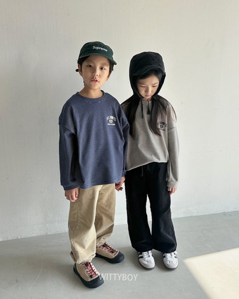Witty Boy - Korean Children Fashion - #childofig - Creamy Corduroy Pants - 12
