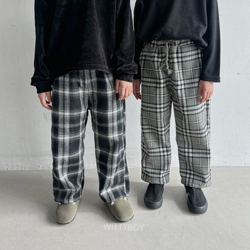 Witty Boy - Korean Children Fashion - #discoveringself - Andy Check Pants