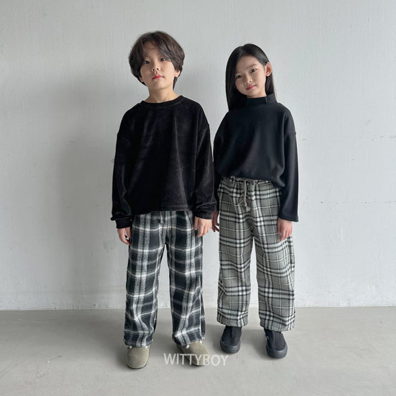 Witty Boy - Korean Children Fashion - #fashionkids - Andy Check Pants - 2