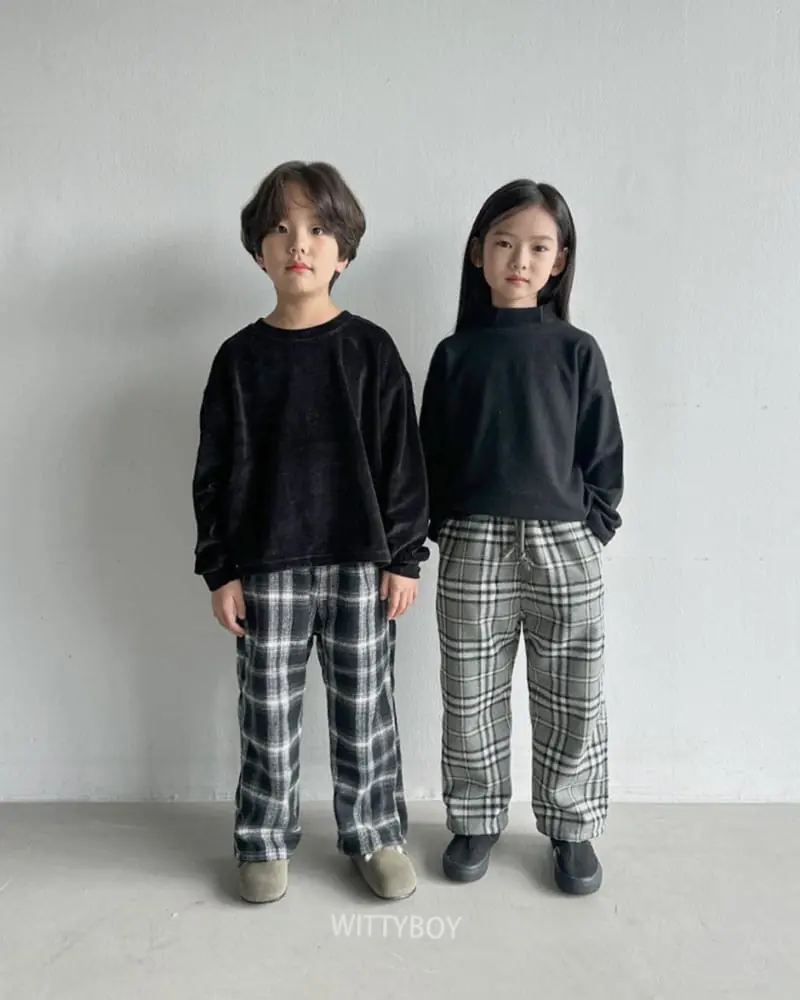 Witty Boy - Korean Children Fashion - #kidsshorts - Andy Check Pants - 3