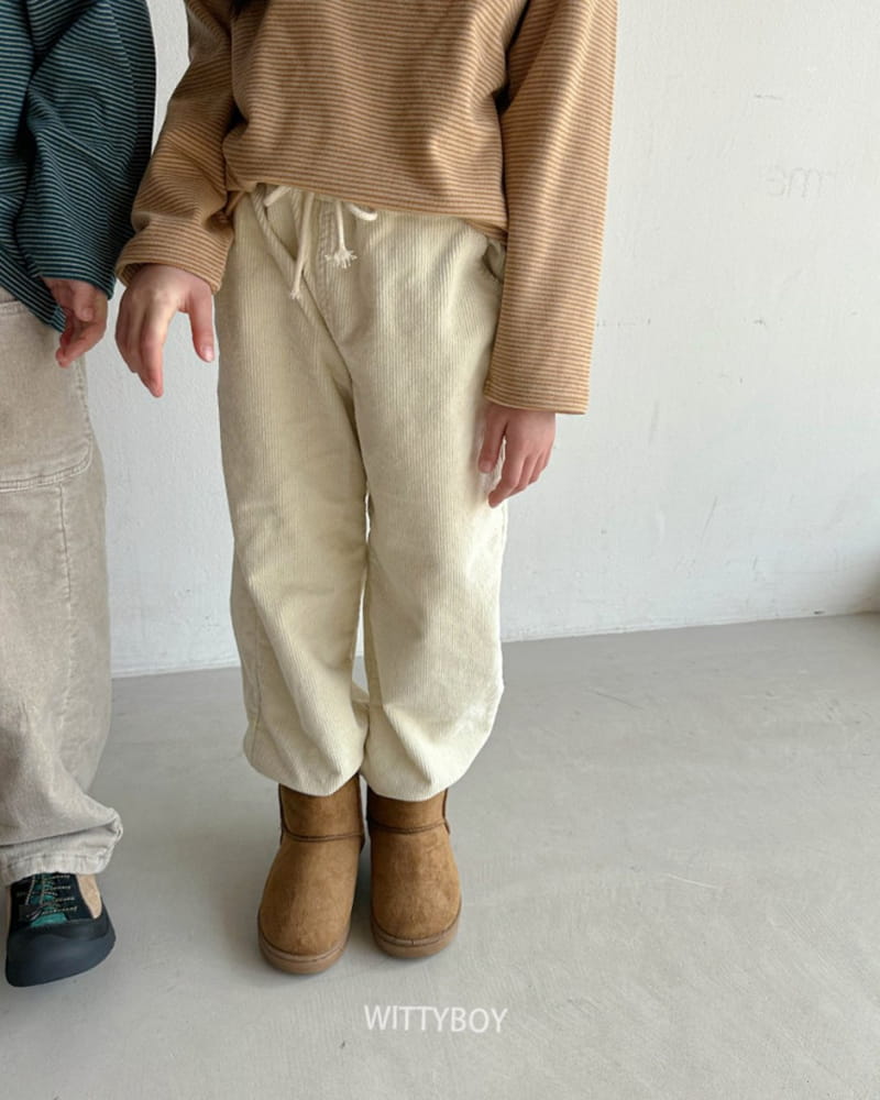 Witty Boy - Korean Children Fashion - #kidsstore - Momo Corduroy Pants