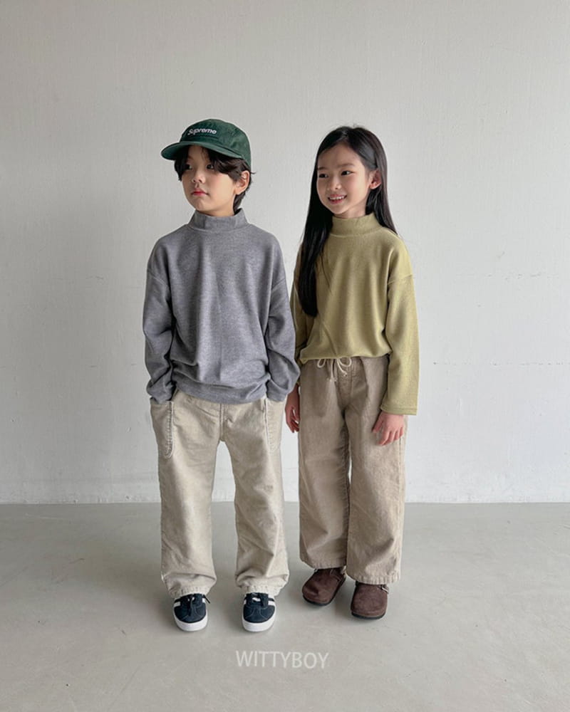 Witty Boy - Korean Children Fashion - #kidsstore - Wendy Half Turtleneck Tee - 3
