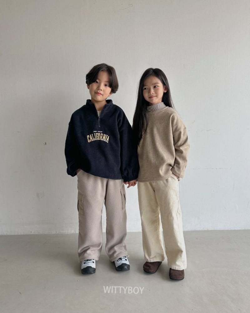 Witty Boy - Korean Children Fashion - #kidsstore - Creamy Corduroy Pants - 2