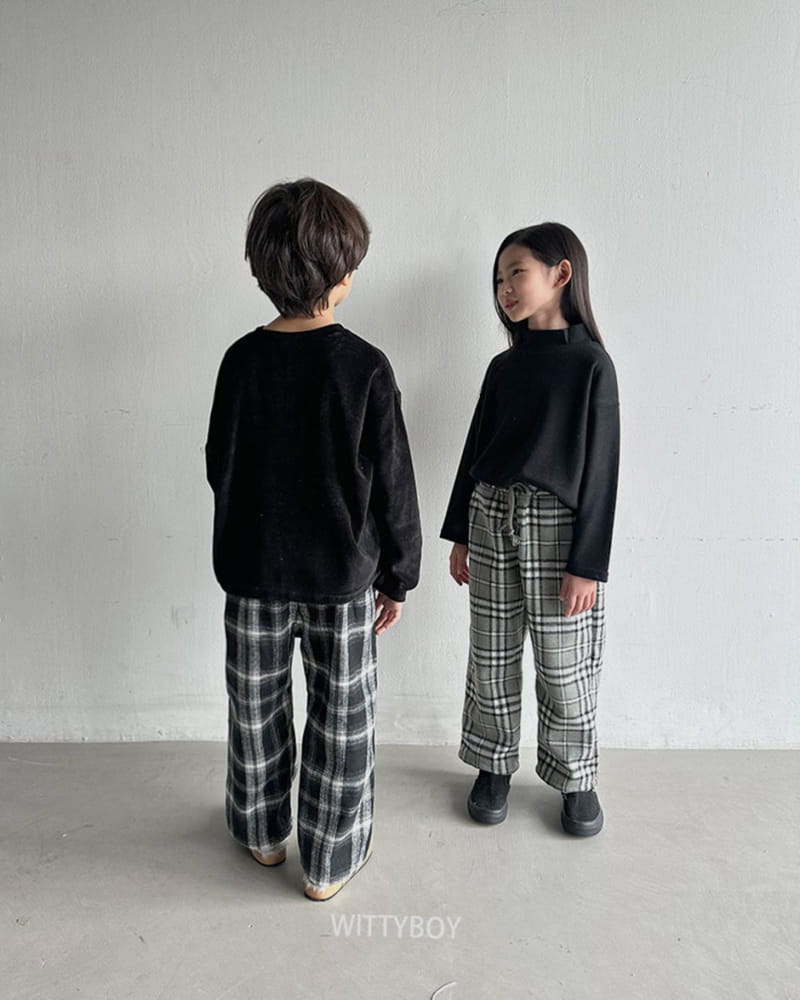 Witty Boy - Korean Children Fashion - #kidzfashiontrend - Andy Check Pants - 5