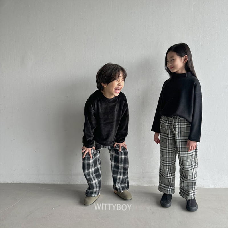 Witty Boy - Korean Children Fashion - #littlefashionista - Andy Check Pants - 7