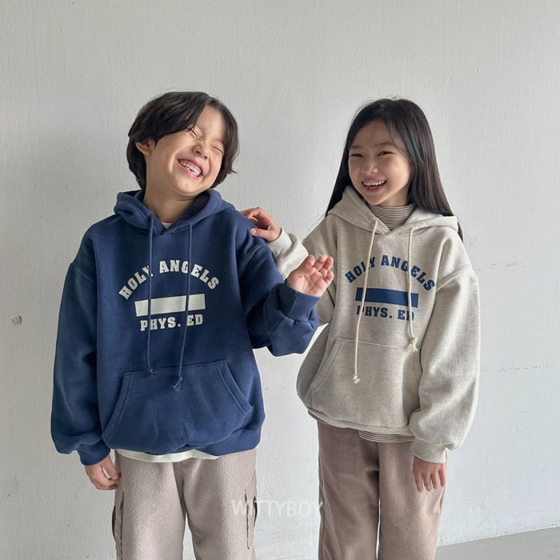 Witty Boy - Korean Children Fashion - #littlefashionista - Angel Hoody Tee - 3