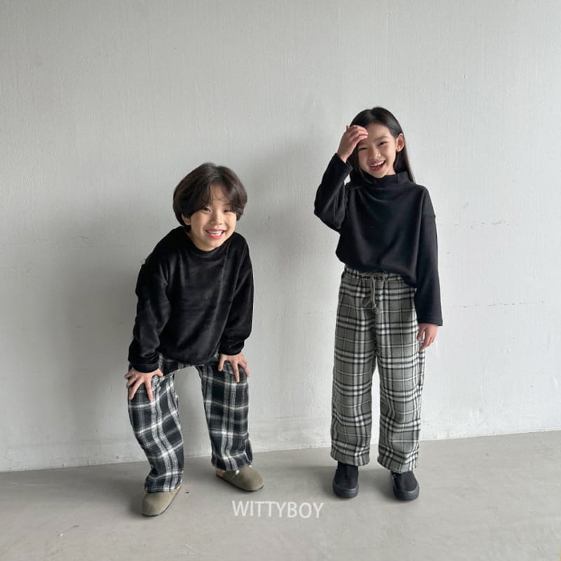 Witty Boy - Korean Children Fashion - #magicofchildhood - Andy Check Pants - 8