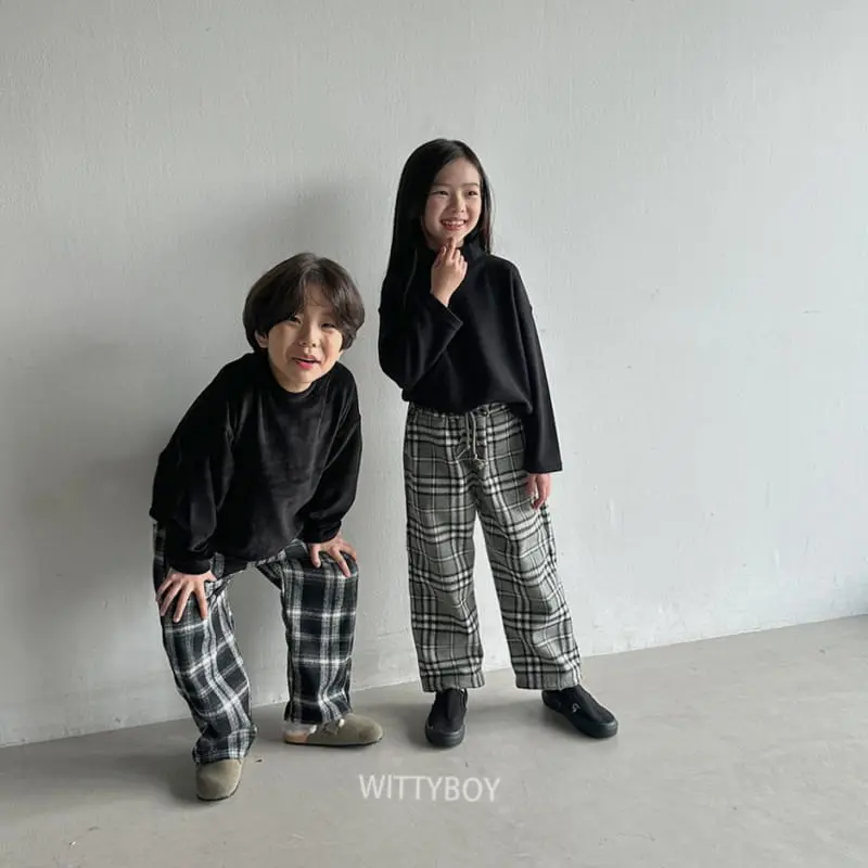 Witty Boy - Korean Children Fashion - #minifashionista - Andy Check Pants - 9