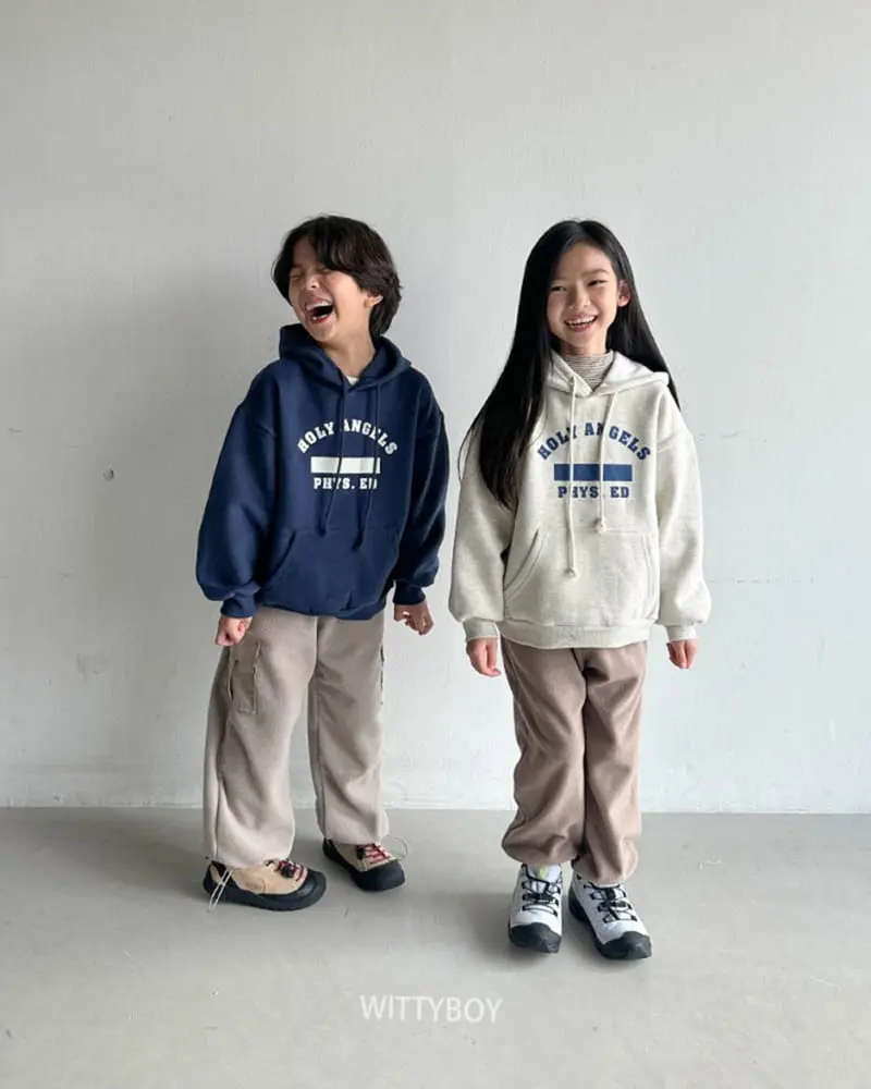 Witty Boy - Korean Children Fashion - #minifashionista - Angel Hoody Tee - 5