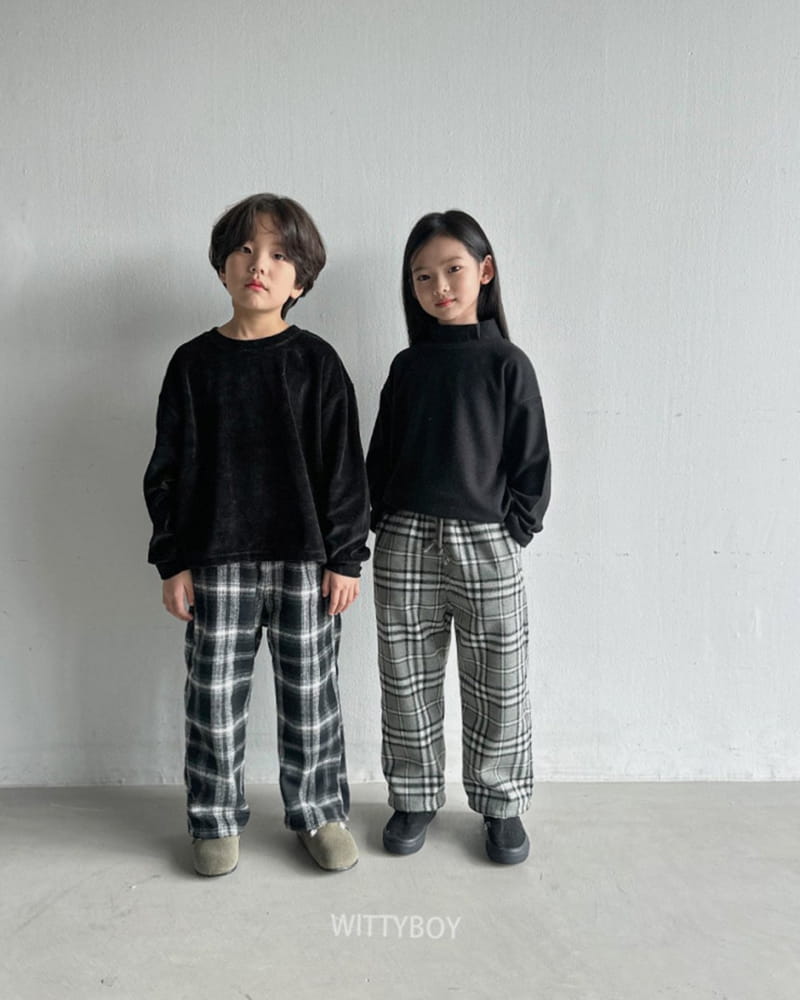 Witty Boy - Korean Children Fashion - #prettylittlegirls - Andy Check Pants - 10