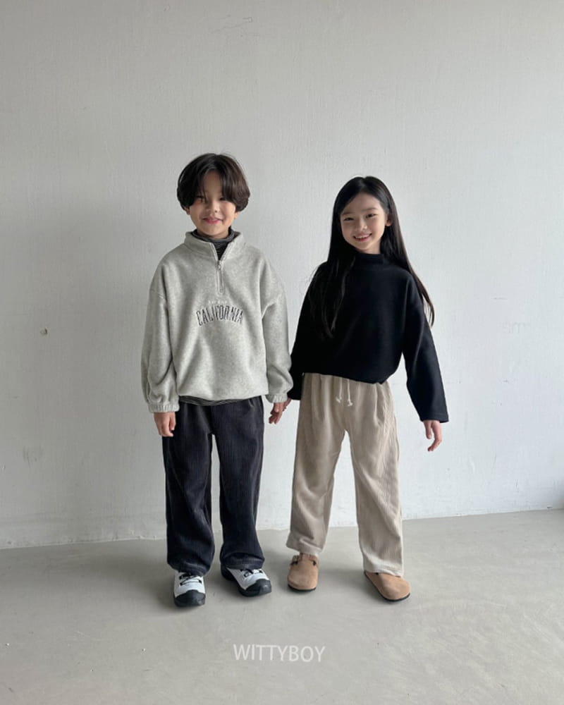 Witty Boy - Korean Children Fashion - #todddlerfashion - Wendy Half Turtleneck Tee - 10