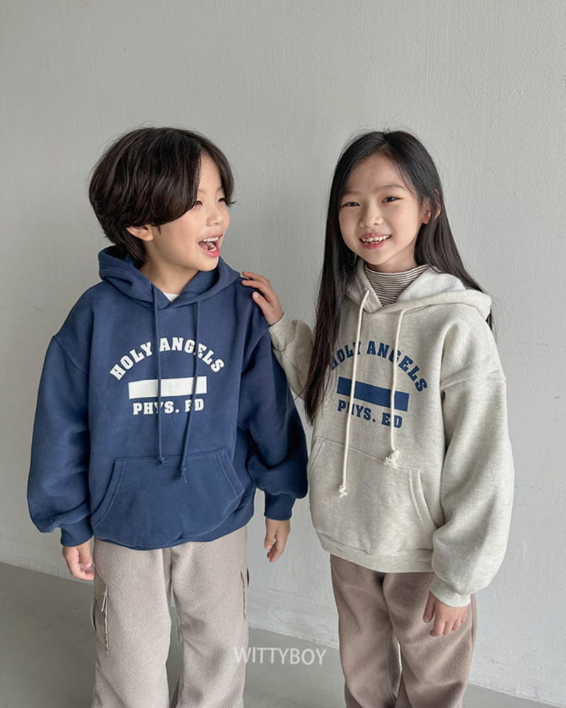 Witty Boy - Korean Children Fashion - #toddlerclothing - Angel Hoody Tee - 8