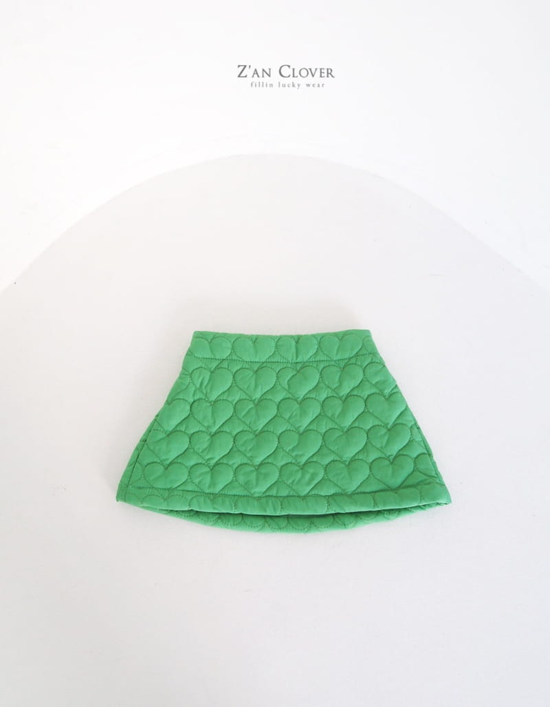 Zan Clover - Korean Children Fashion - #kidzfashiontrend - Heart Quilting Skirt - 4