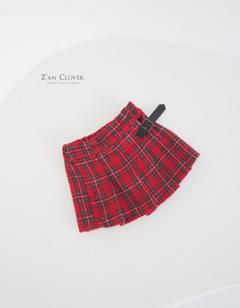 Zan Clover - Korean Children Fashion - #Kfashion4kids - Tatn Check Skirt - 2
