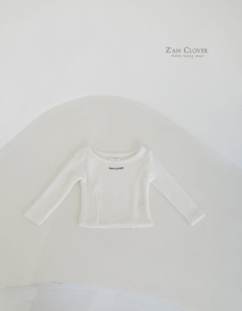 Zan Clover - Korean Children Fashion - #childofig - Wide U Neck Tee