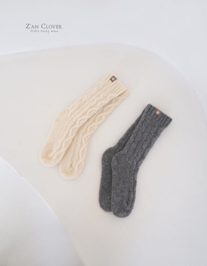 Zan Clover - Korean Children Fashion - #designkidswear - Twist Socks