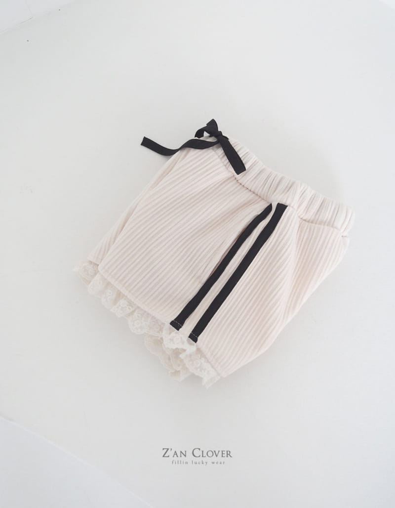 Zan Clover - Korean Children Fashion - #kidsstore - Lace Pants - 3