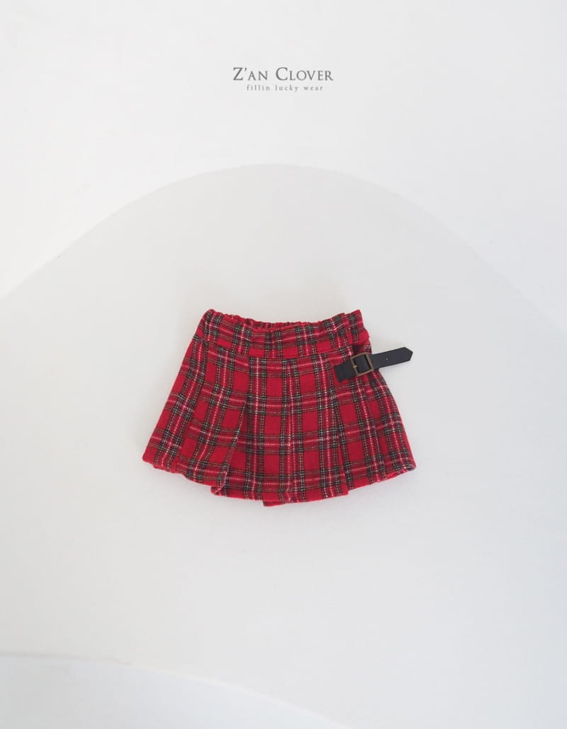 Zan Clover - Korean Children Fashion - #kidzfashiontrend - Tatn Check Skirt