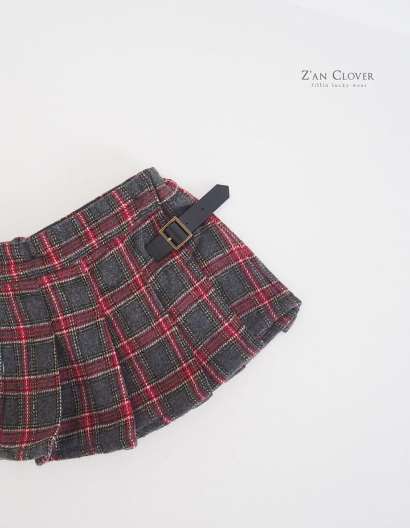 Zan Clover - Korean Children Fashion - #prettylittlegirls - Tatn Check Skirt - 6