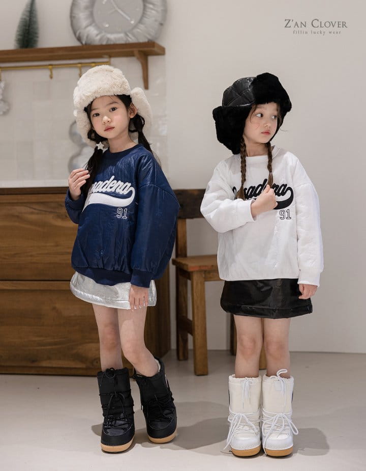 Zan Clover - Korean Children Fashion - #stylishchildhood - Padding Sweatshirt - 3