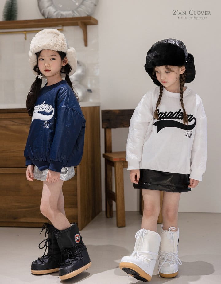 Zan Clover - Korean Children Fashion - #toddlerclothing - Padding Sweatshirt - 2