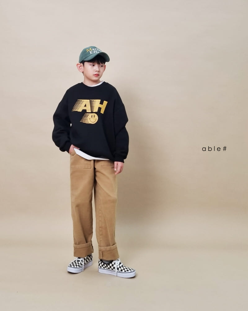 Able# - Korean Children Fashion - #discoveringself - Fleece Patch C Pants